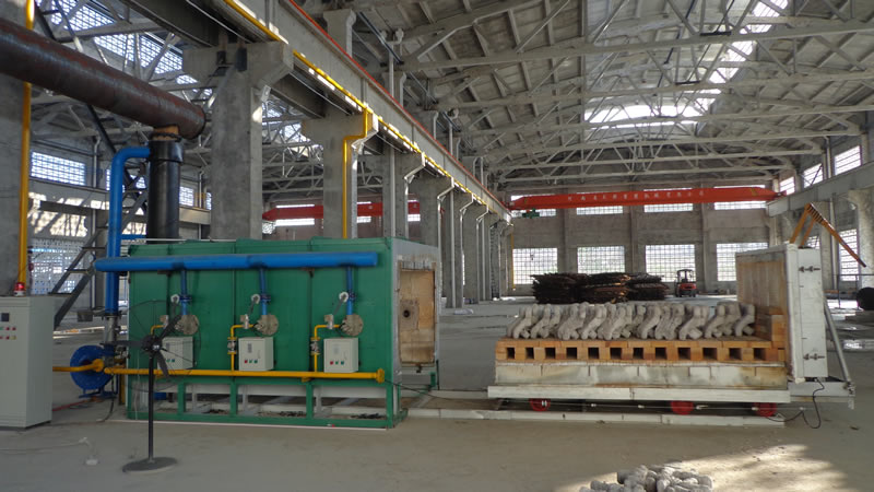 臺(tái)車式模殼焙燒爐